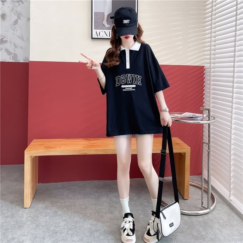 カジュアル 切り替え 着心地抜群 プリント Tシャツ カットソー＜S-3622＞