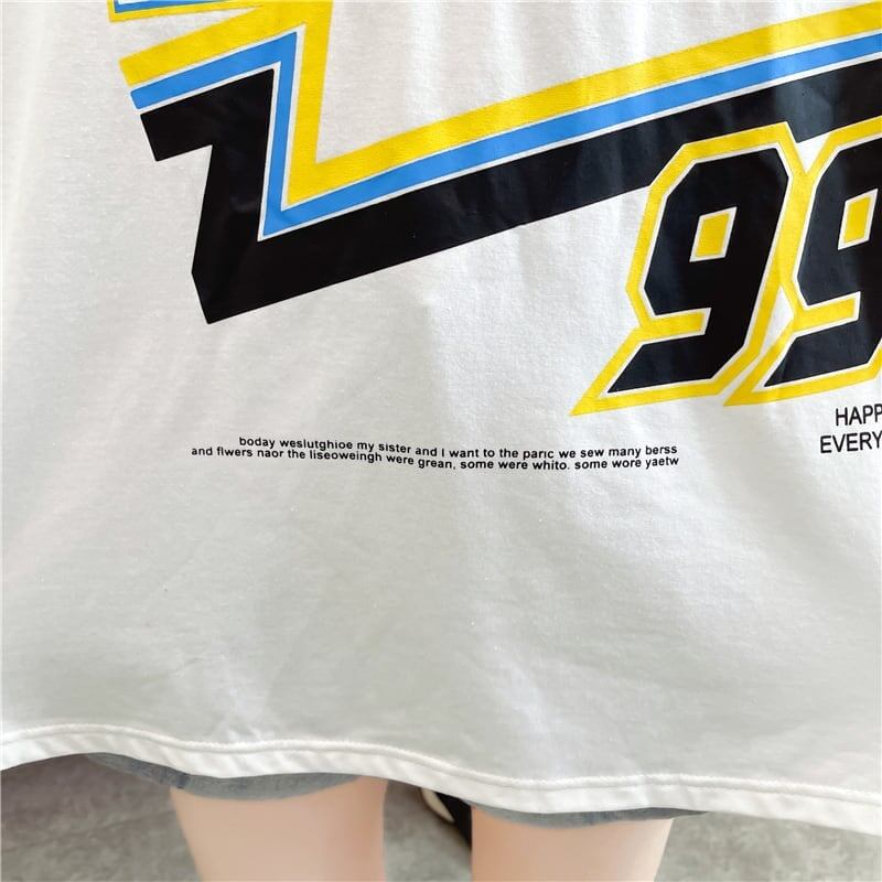 着心地抜群 切り替え 女性力を高める プリント Tシャツ カットソー＜S-3524＞