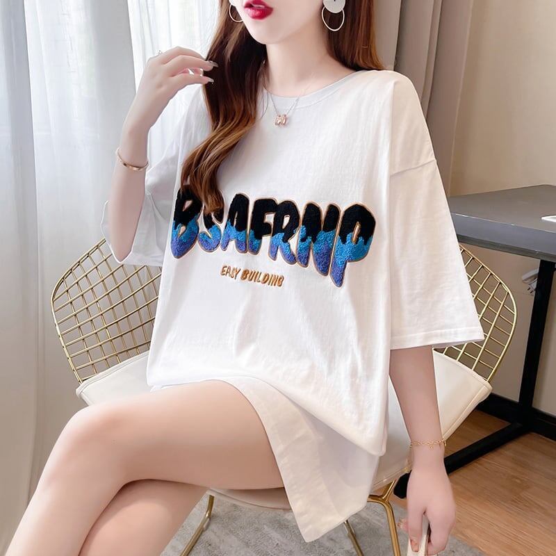 スタイリッシュ アルファベット 一目惚れ Tシャツ カットソー＜S-3168＞