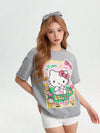男女兼用 人気 プリント 半袖 Tシャツ <S-13177>