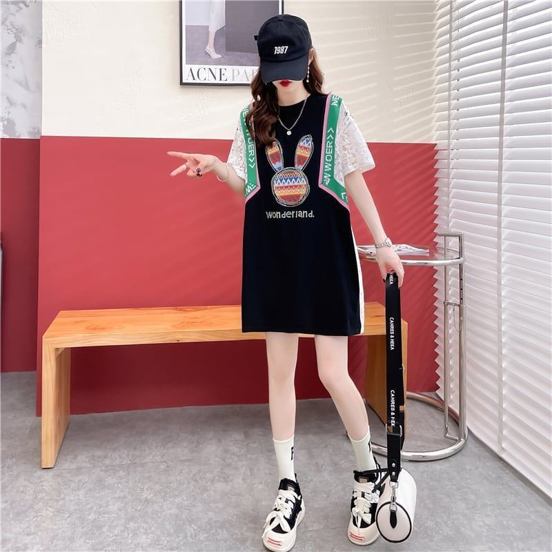着心地抜群 プリント 女性力を高める Tシャツ カットソー＜S-3264＞
