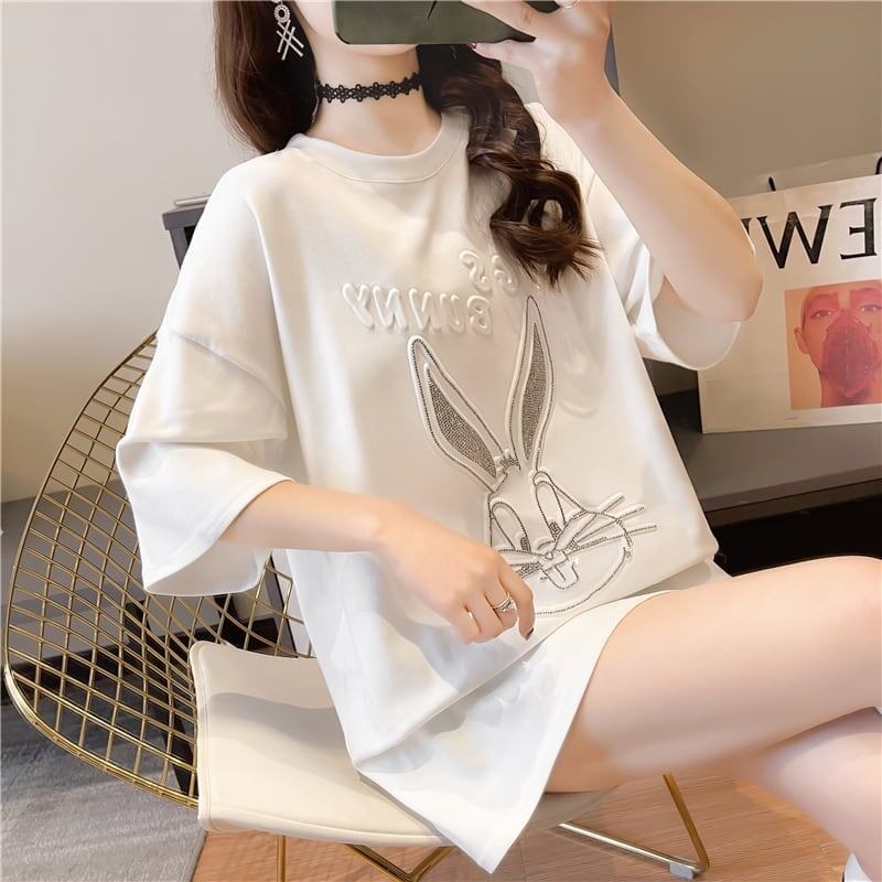 オシャレ度満点 切り替え 着心地抜群 プリント Tシャツ カットソー＜S-3549＞