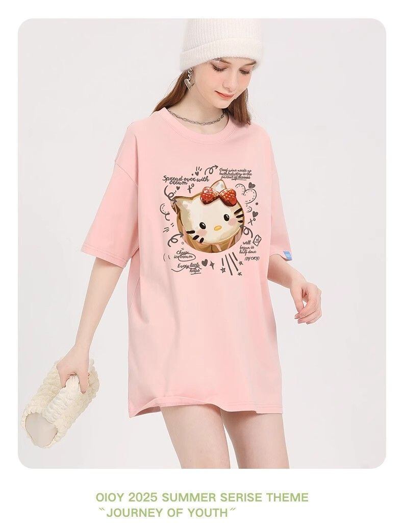 ルーズ デイリー 半袖 Tシャツ <S-13142>