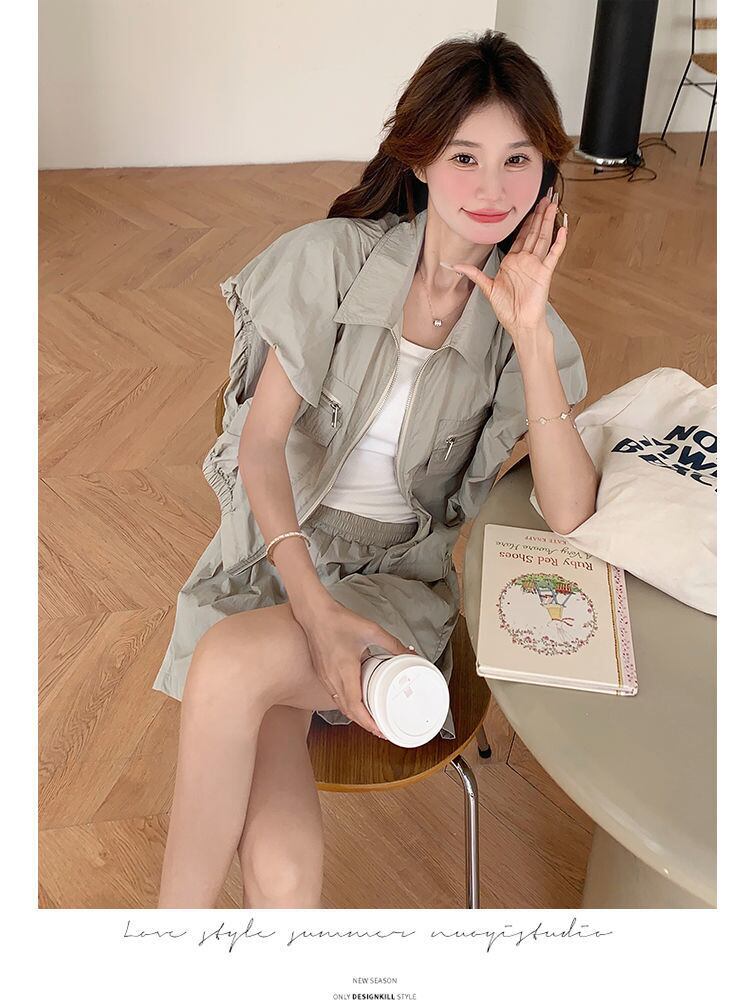 ファッション デニム 個性派 半袖Ｔシャツⅹパンツセット<S-11726>