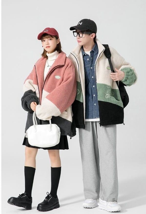 大活躍 シンプル ファッション 上品 暖かいボアジャケット<S-5772>