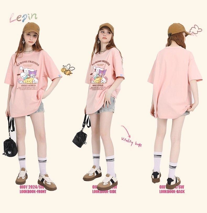 ルーズシルエット 半袖 Tシャツ <S-13140>