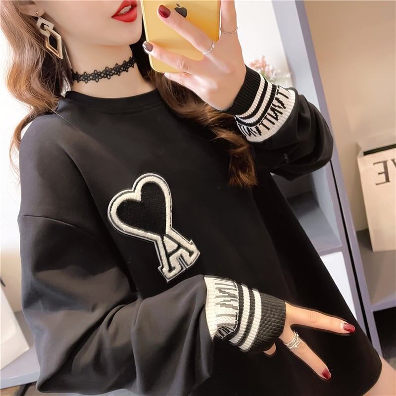 シンプル 切り替え ファッション プリント Tシャツ カットソー＜S-3664＞