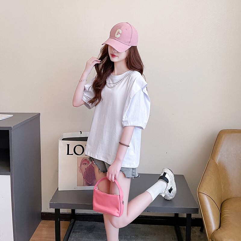 売り切れ必至 簡潔 個性派 ファッション 全3色 半袖Tシャツ<S-8514>