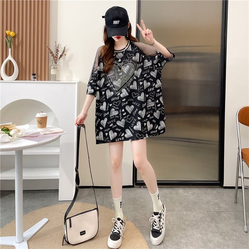 高級ホットドリル半袖Tシャツ<S-3005>