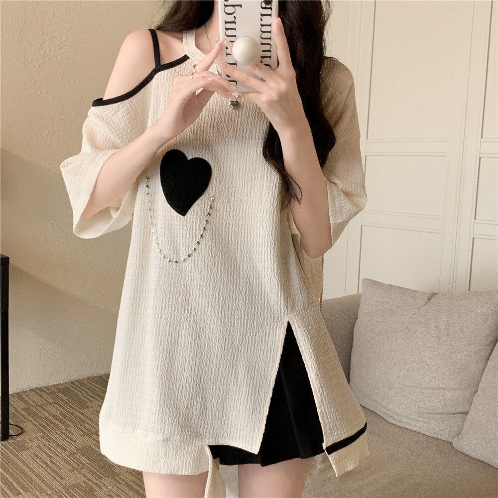 超人気商品 オフショルダー ファッション Tシャツ ＜S-8667＞