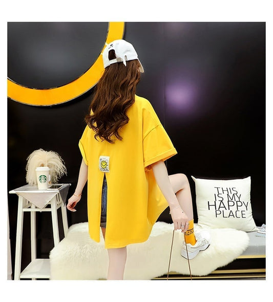 合わせやすい プリント アルファベット Tシャツ ゆったり 半袖 ＜S-2917＞