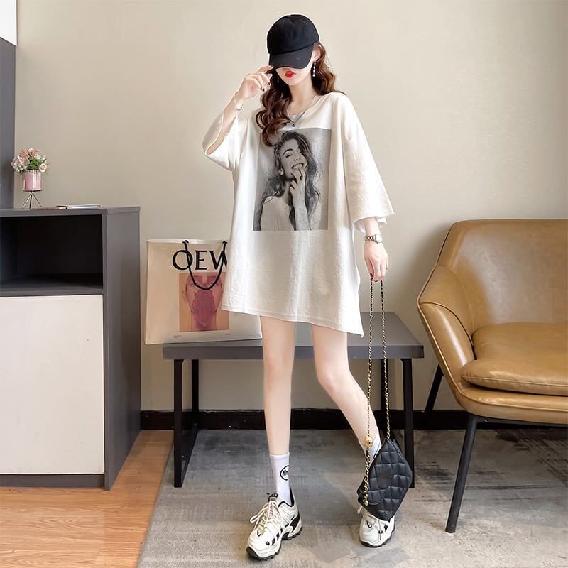 スタイリッシュ プリント 一目惚れ Tシャツ カットソー＜S-3300＞