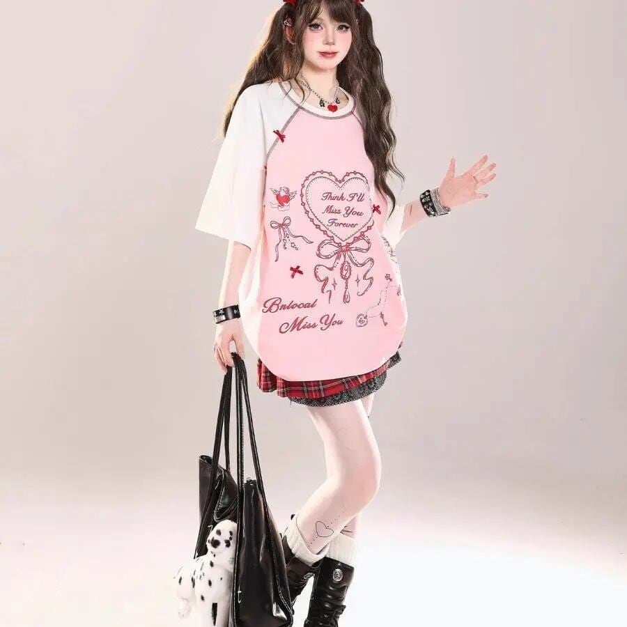 スウィート 絶対流行 今季マストバイ 早い者勝ち カジュアル 2色選択 Tシャツ<S-11665>