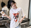売り切れ必至 アクティブも綺麗も叶う 上品 プリント 全3色 半袖 Tシャツ <S-8990>