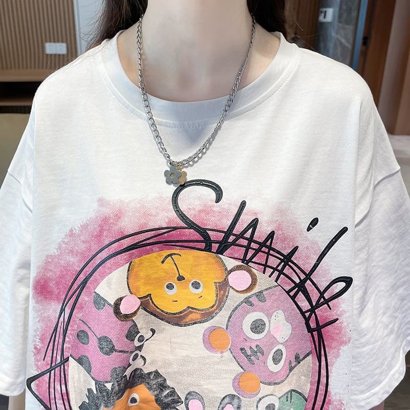 おすすめ シンプル ファッション スウィート 半袖シャツ<S-6384>