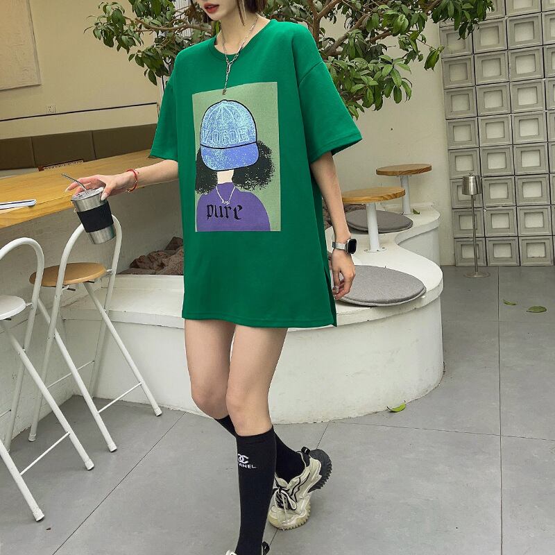 話題沸騰中 都市ファッショ 流行新作 オシャレ デザイン プリント全6色 半袖Tシャツ<S-9108>