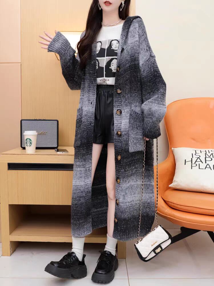 超人気 デニム オシャレデザイン プラスベルベット カーディガン<S-10426>
