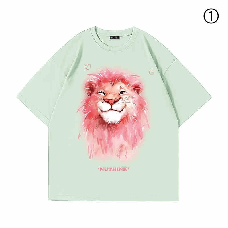 絶対流行 デザイン性抜群 ファッション感満々 着心地良い 全7色 半袖 Tシャツ 男女兼用<S-6778>