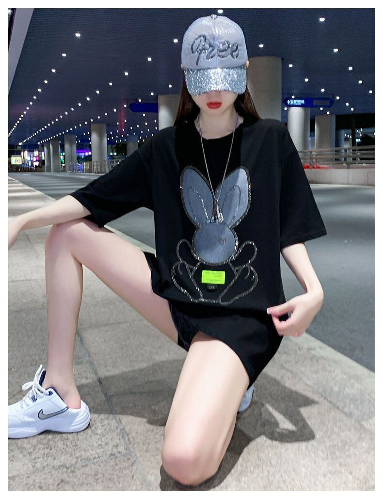 着回し力抜群 ホットダイヤモンド 新作 全2色 半袖Tシャツ カットソー ＜S-8703＞