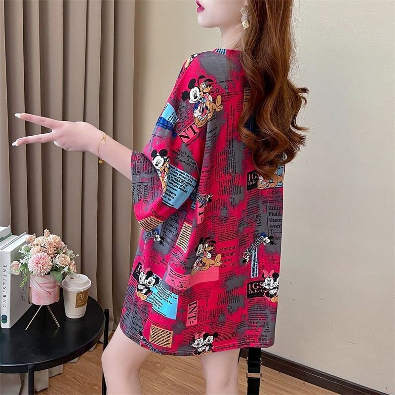 タイドクールデザインセンス半袖フルプリントTシャツ<S-2907>