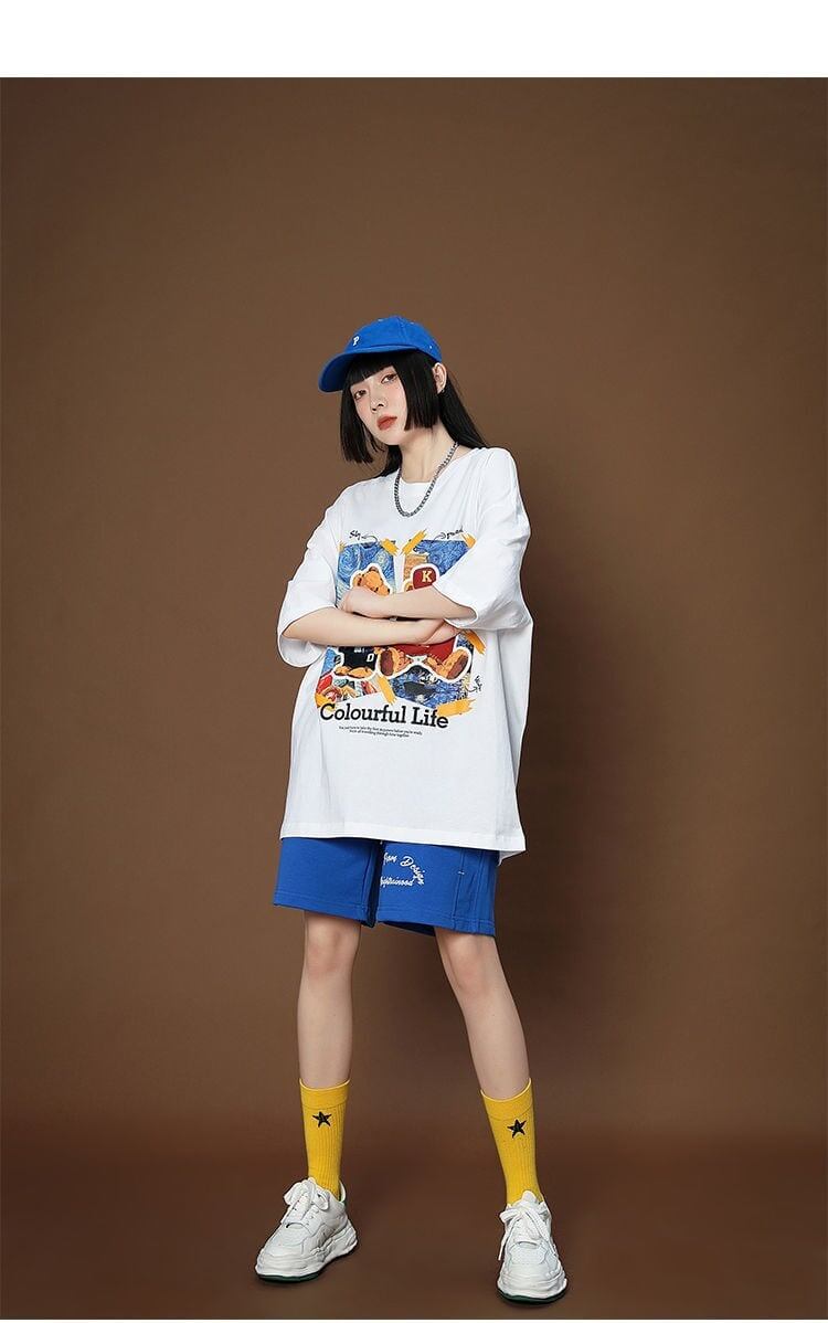 上質  シンプル カジュアル半袖Ｔシャツⅹパンツセット<S-8068>