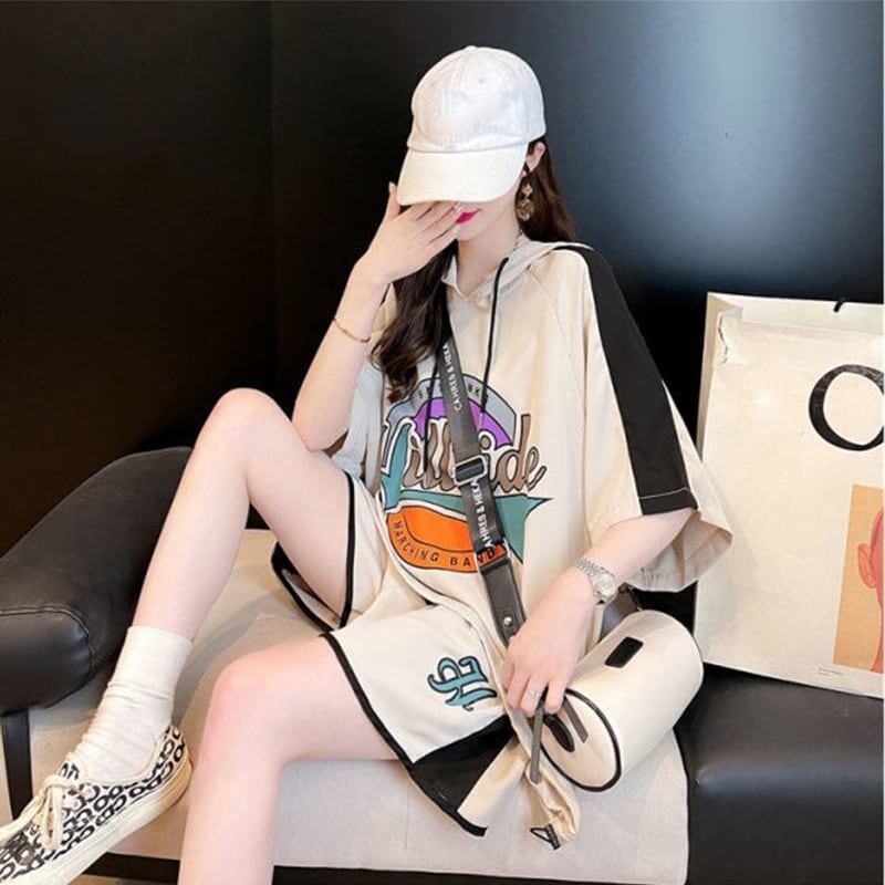 高級感溢れる Tシャツ＋ショートパンツ 好感度満載 セットアップ＜S-3473＞