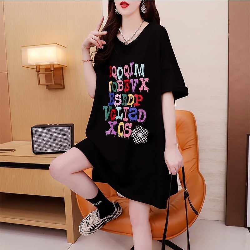 カジュアル 切り替え オシャレ度満点 プリント Tシャツ カットソー＜S-3515＞