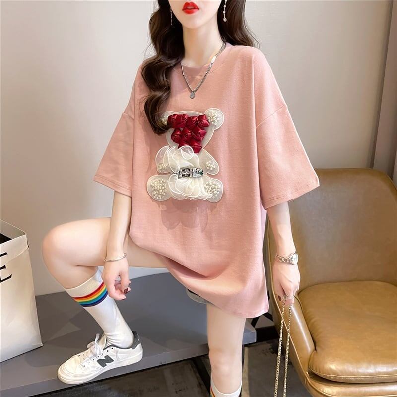 デザインセンス重工業立体パターンベアーズニューアイロンダイヤメッシュ半袖Tシャツ<S-2916>