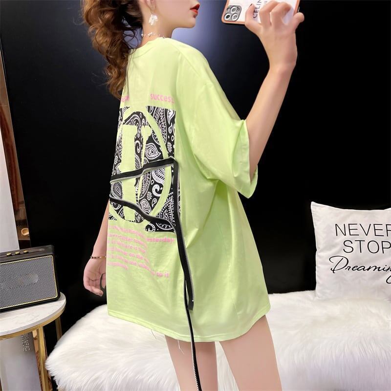 デザイン感 3色選択可 合わせやすい Tシャツ カットソー＜S-3055＞