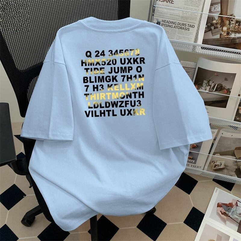 大人可愛い カジュアル 定番シンプル プリント 6種選択可 半袖Tシャツ<S-8906>