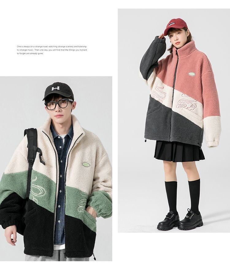 大活躍 シンプル ファッション 上品 暖かいボアジャケット<S-5772>