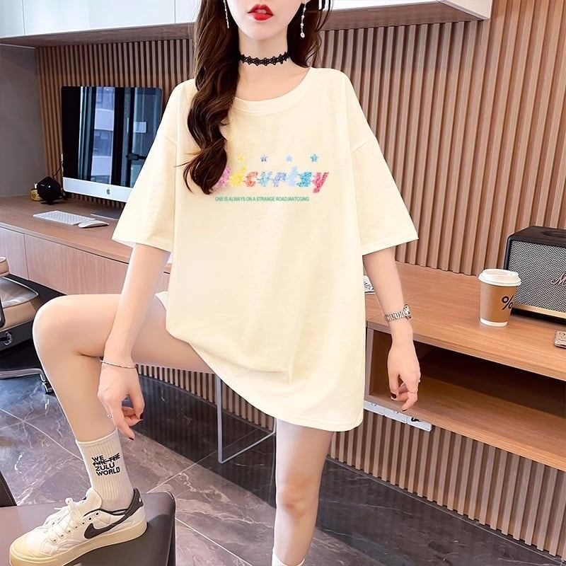 絶対可愛い &落書きTシャツ アルファベット ゆったり 3色＜S-2831＞