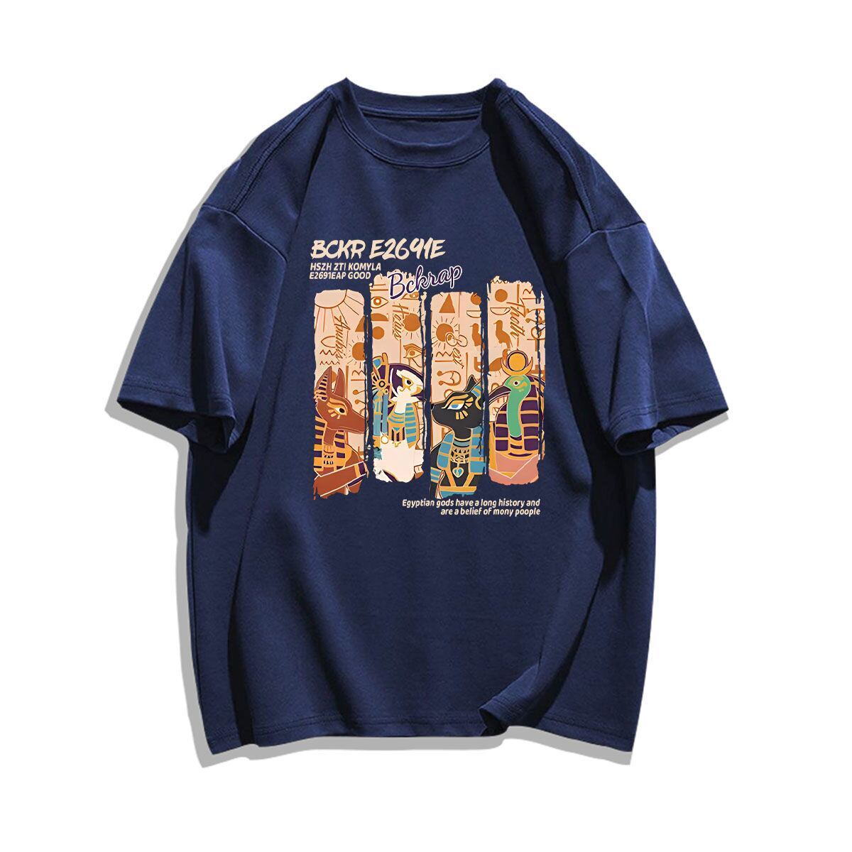 着回し力抜群 アバンギャルド 特別デザイン プリント全5色 半袖Tシャツ<S-8712>