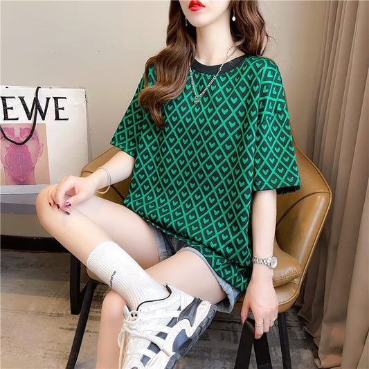 着心地抜群 ラウンドネック 女性力を高める Tシャツ カットソー＜S-2996＞