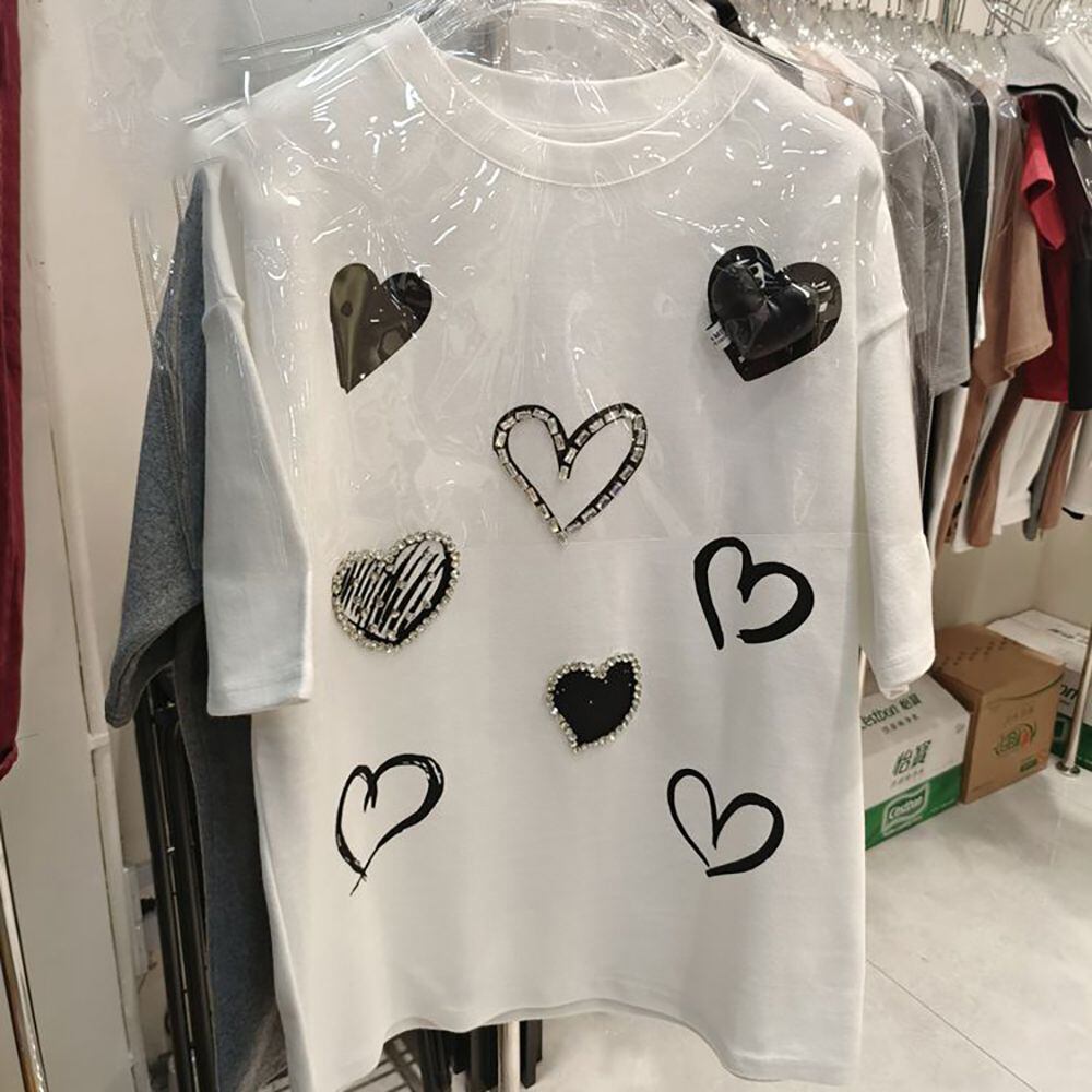 超人気 特別デザイン カジュアル ファッション プリント 全3色 半袖 Tシャツ <S-8918>