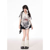 夏新作 メッシュ プリント Tシャツ <S-13168>