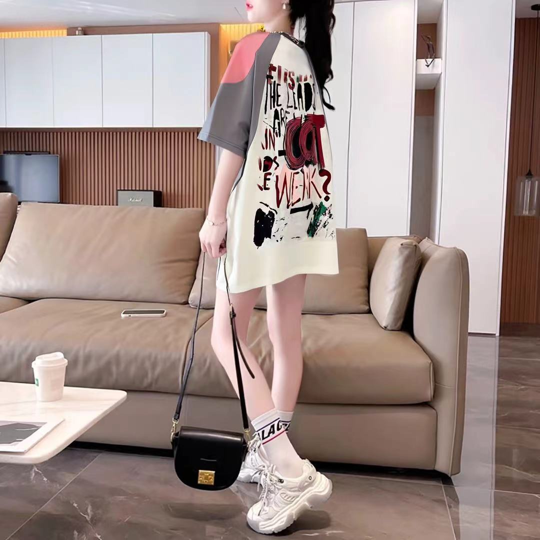 スウィート 好感度UP 海外トレンド カジュアル 全3色 半袖 Tシャツ ＜S-11110＞
