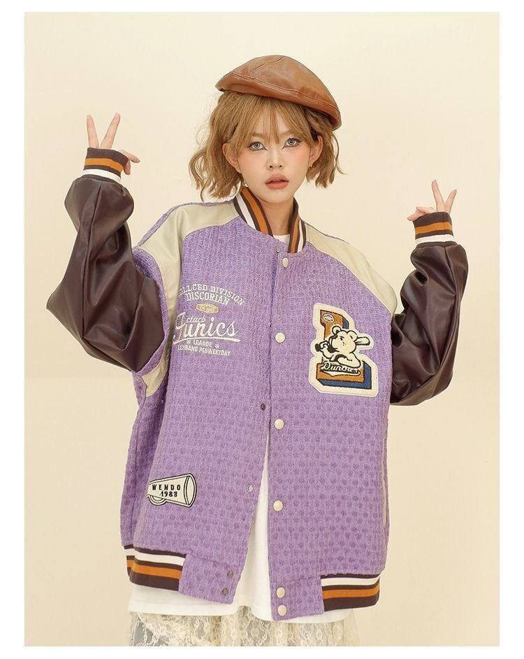 大活躍 切り替え ユニセックス スタジャン 全2色コート＜S-4832＞