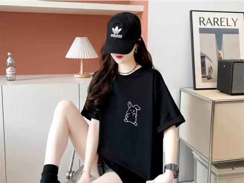新商品 レース スウィートプリント 全2色 半袖Tシャツ ＜S-8715＞