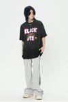 見逃し厳禁 ファッション ストリート系 ヴィンテージ加工 アルファベット プリントTシャツ ＜S-2921＞