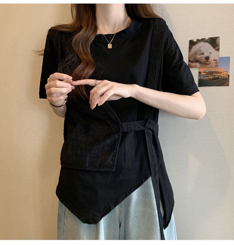 売れ筋 着回し力抜群 定番シンプル 売り切れ必至 全2色 Tシャツ <S-11999>