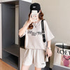 着心地抜群 切り替え 女性力を高める Tシャツ＋ショートパンツ セットアップ＜S-3553＞