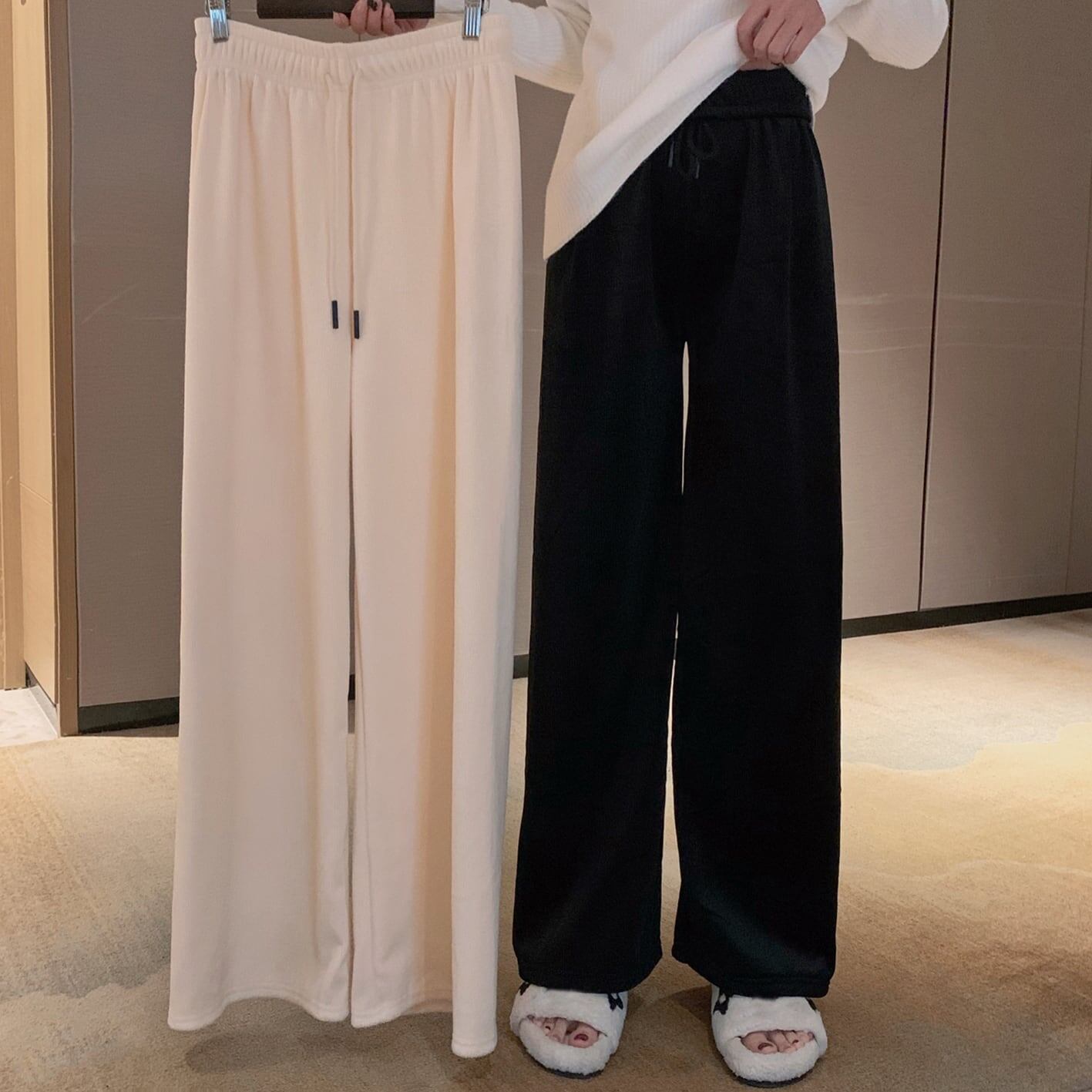 ゆったり感アップ ハイウエスト 一目惚れ パンツ ボトムス＜S-3800＞