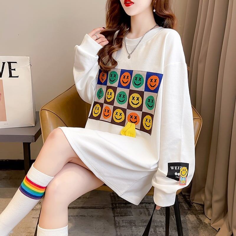 スタイリッシュ 切り替え 一目惚れ プリント Tシャツ カットソー＜S-3648＞
