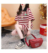 韓国系 POLOネック ストライプ柄 半袖Tシャツⅹショートパンツセットアップ ＜S-2926＞