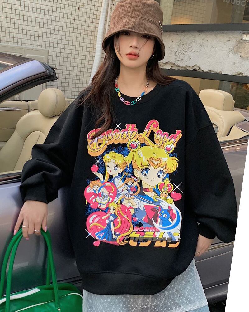 絶対欲しい 大人可愛い おしゃれ度高め 着心地良い カジュアル 4色選択 スウェット<S-9341>