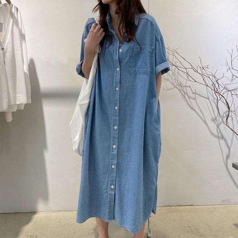 レトロ ルーズ オシャレ度満点 切り替え ワンピース＜S-3286＞