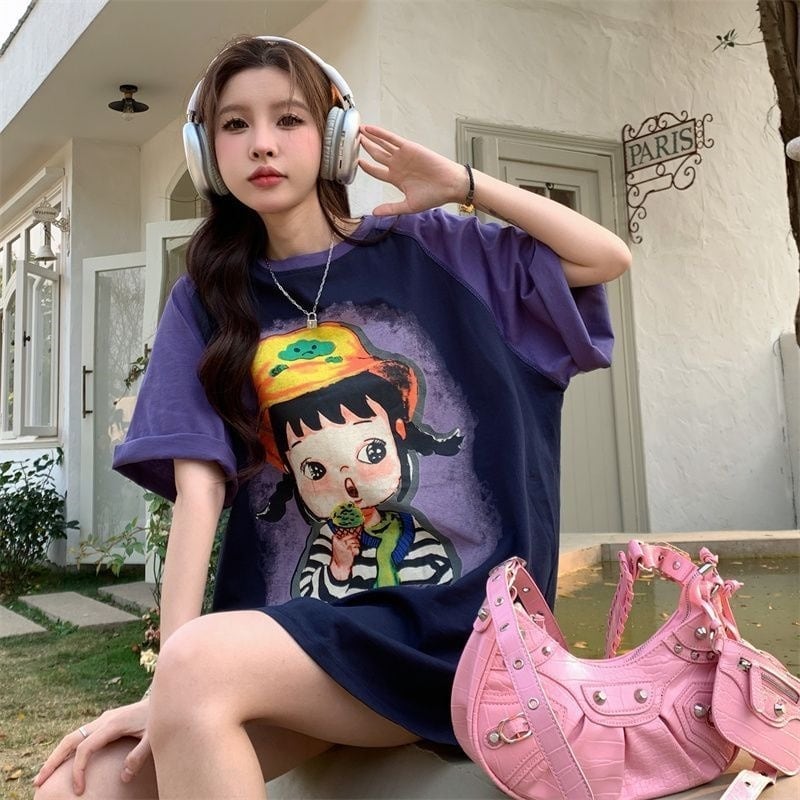 着回し力抜群 個性派 カジュアル プリント 半袖Tシャツ＜S-8163＞