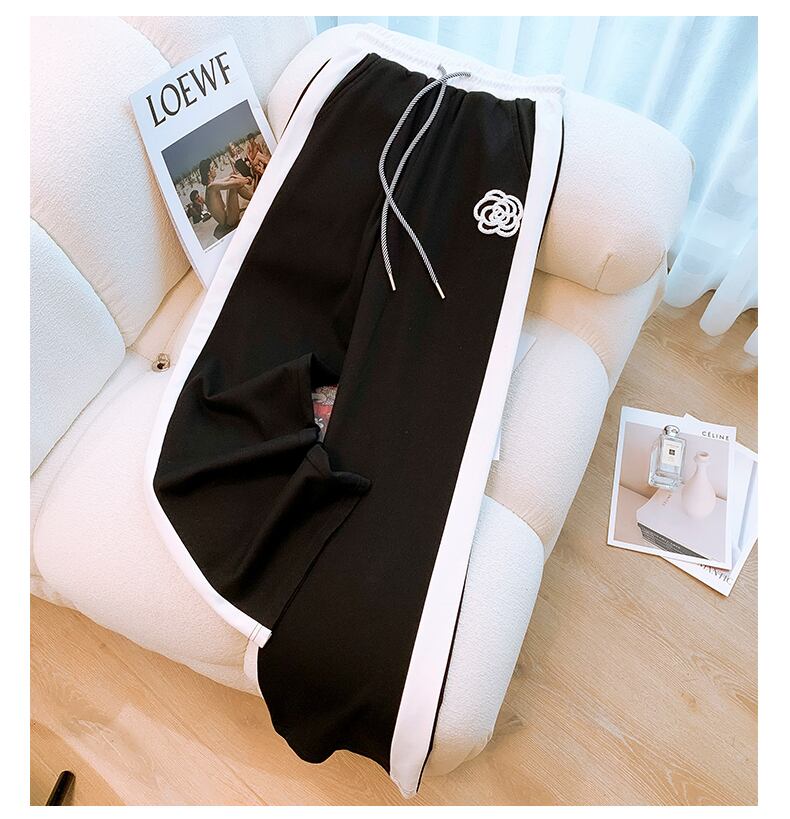 超人気 カジュアル 知的 シンプル Tシャツ＋パンツ ＜S-8460＞