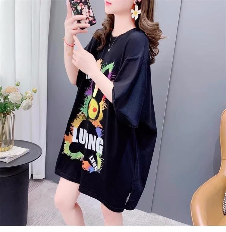 おすすめ新作 プリントTシャツ ロング オーバーサイズ＜S-2828＞